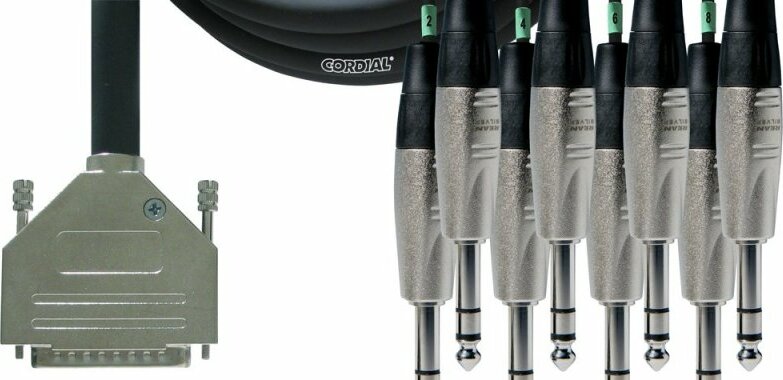 Cordial Cable Breakout Analog Tascam D-sub  8 X Jack St 3m - - Cable multipolar - Main picture