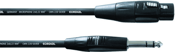 Cordial Cim1.5fv Xlr Femelle / Jack Stereo - 1,5m - Cable - Main picture