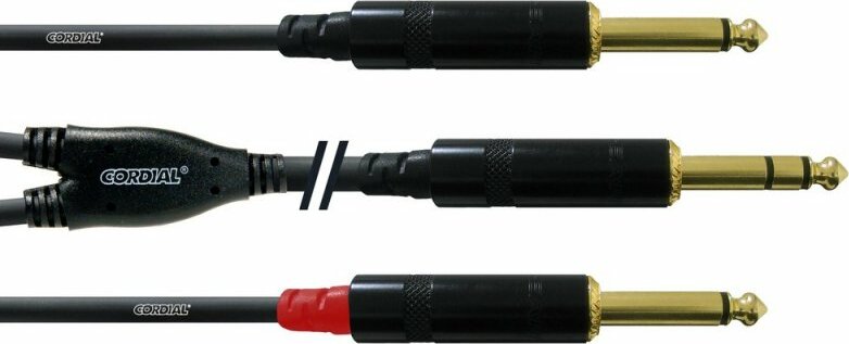 Cordial Jack 3.5   2 Rca 1.5m - - Cable - Main picture