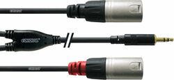 Cable Cordial CFY3WMM mini-Jack stereo / 2x XLR male - 3m
