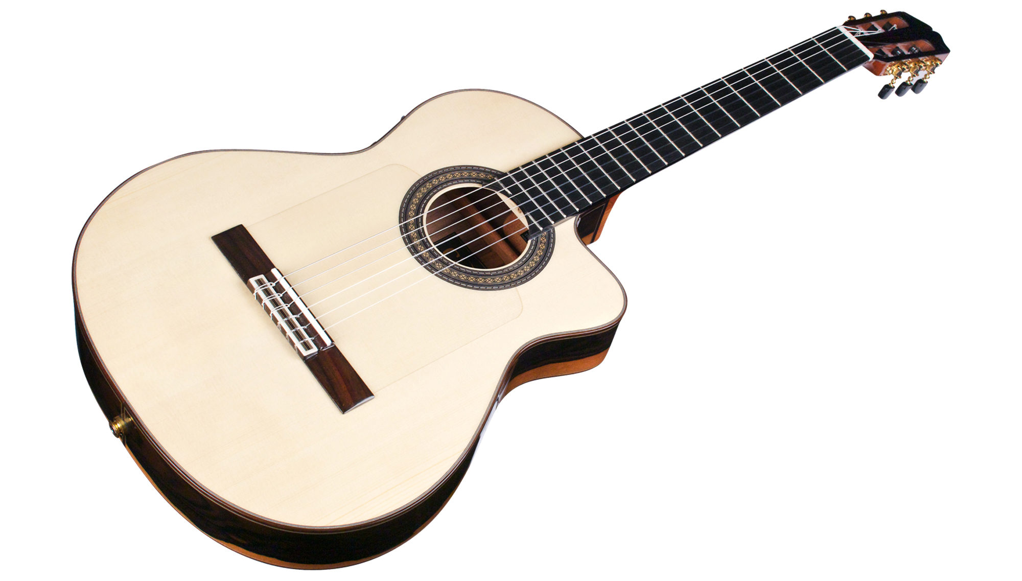 Cordoba 55fce Negra Espana 4/4 Slim Cw Epicea Ziricote Eb +etui - Natural - Guitarra clásica 4/4 - Variation 2