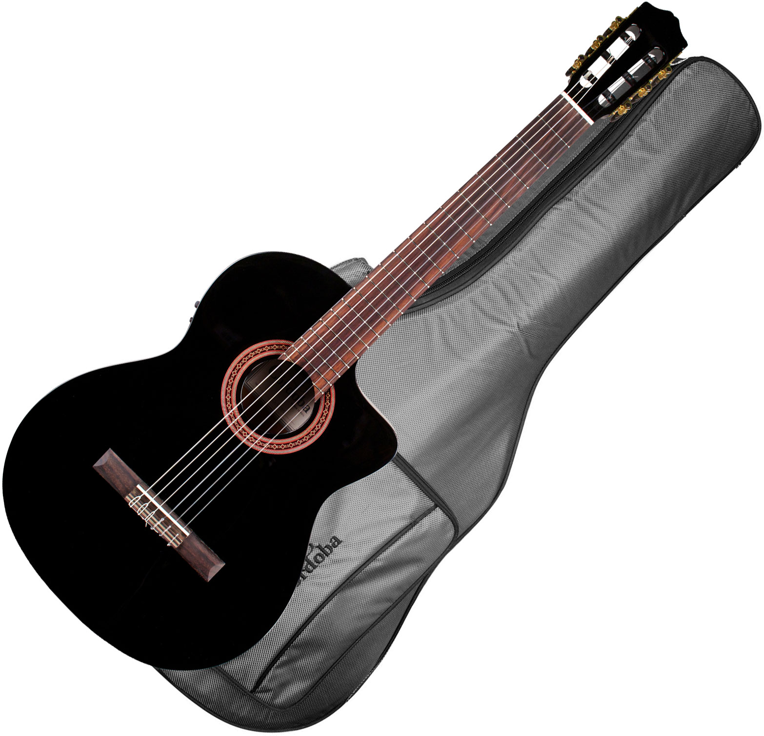 Cordoba C5-ce Iberia Cw Cedre Acajou Rw +housse - Black - Guitarra clásica 4/4 - Variation 1