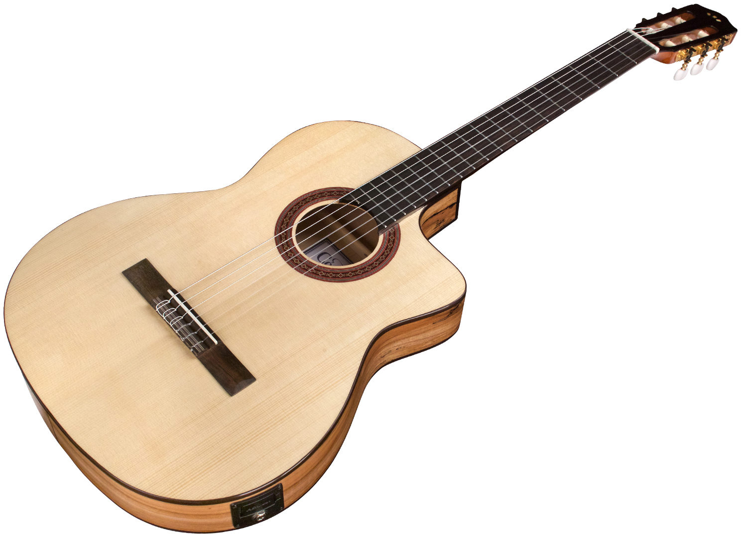 Cordoba C5 Cet Spalted Maple Limited Thinbody Cw Epicea Erable Pf - Natural - Guitarra clásica 4/4 - Variation 2
