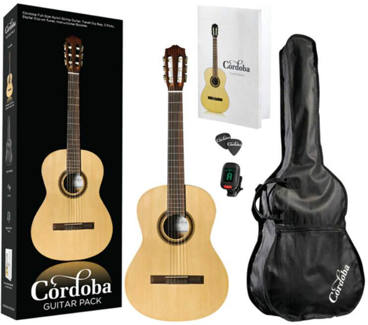 Cordoba Cp100 Guitar Pack Epicea Acajou Rw - Natural - Pack Guitarra clásica - Main picture