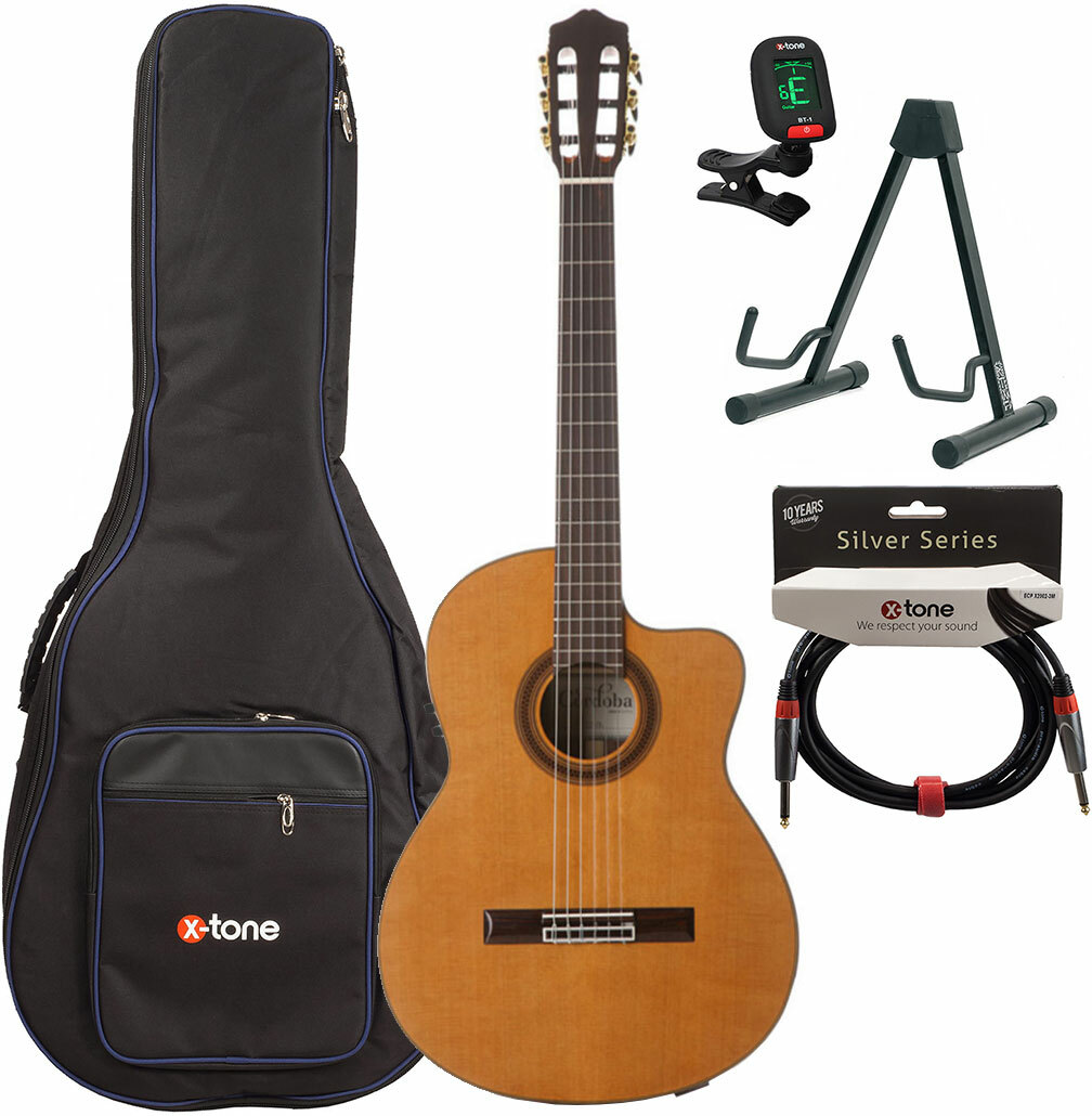 Cordoba Iberia C7-ce Cd + Housse + Stand + Accordeur + Jack - Natural - Pack Guitarra clásica - Main picture