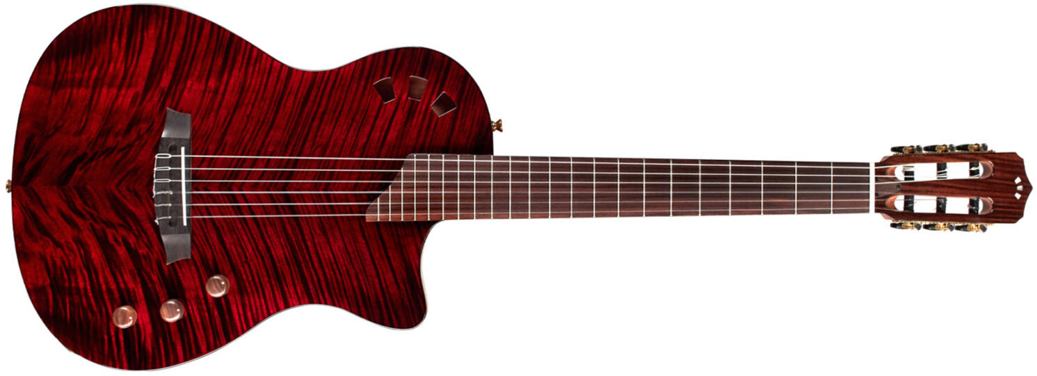 Cordoba Stage Ltd Cw Epicea Acajou Pf - Garnet Red - Guitarra clásica 4/4 - Main picture