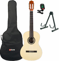 Pack guitarra clásica Cordoba Protégé C1M 3/4 + housse + stand + accordeur - Natural
