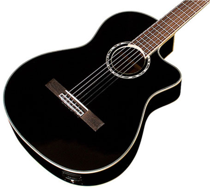 Cordoba Fusion 5 4/4 Cw Epicea Acajou Pf - Jet Black - Guitarra clásica 4/4 - Variation 2