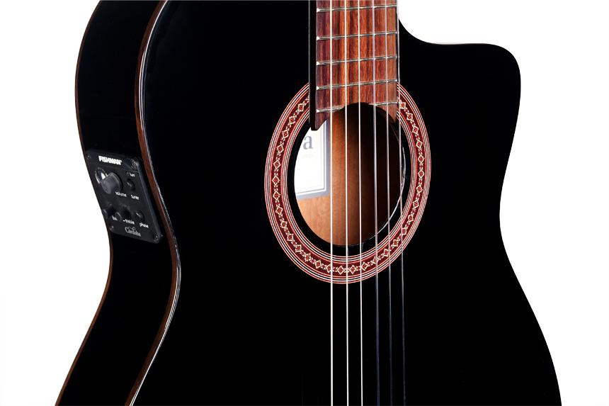 Cordoba Iberia C5-cet Thin Body - Black - Guitarra clásica 4/4 - Variation 1