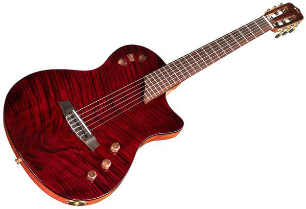 Cordoba Stage Ltd Cw Epicea Acajou Pf - Garnet Red - Guitarra clásica 4/4 - Variation 1