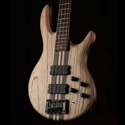 Cort A4 Ultra Ash Active Fishman Fluence Pan - Etched Natural Black - Bajo eléctrico de cuerpo sólido - Variation 1