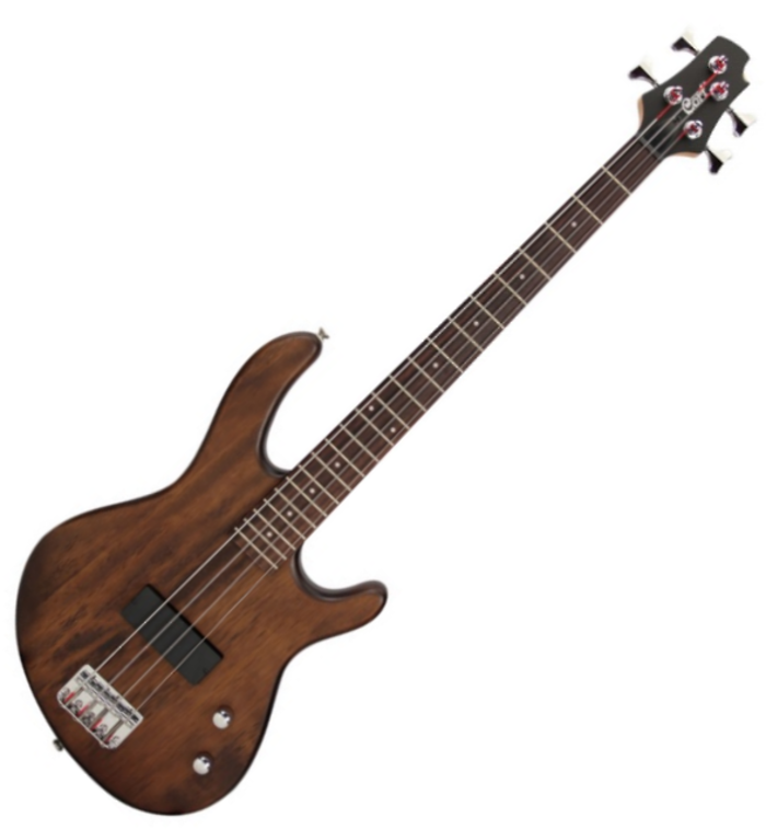 Bajo eléctrico para niños Cort Action Junior - open pore walnut marrón