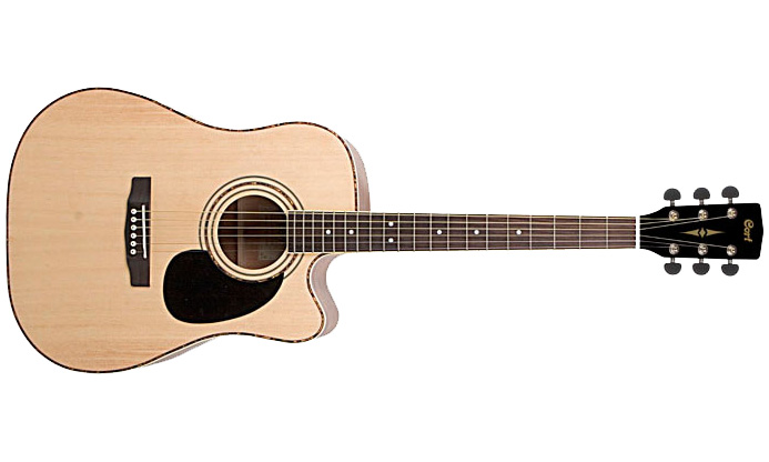 Cort Ad880ce Standard Dreadnought Cw Epicea Acajou Mer - Natural Satin - Guitarra electro acustica - Variation 1