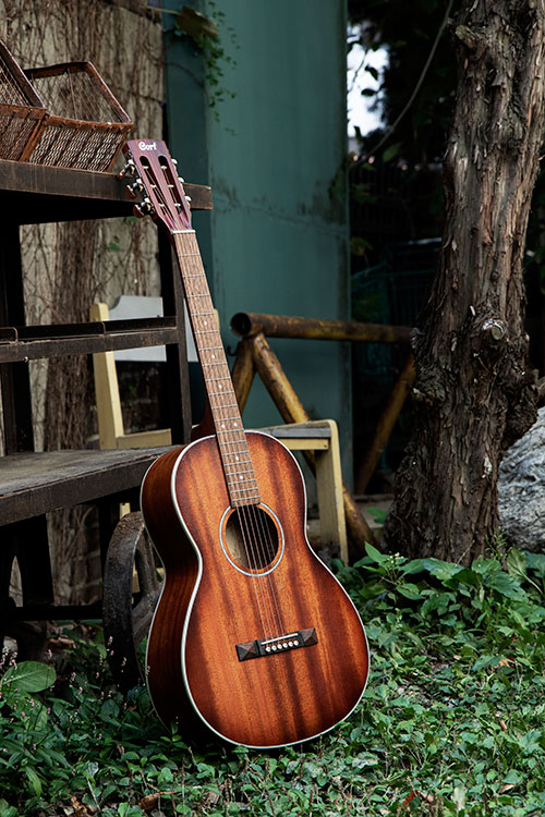 Cort Ap550m Parlor Acajou Mer - Natural - Guitarra 0/00/000 - Variation 4