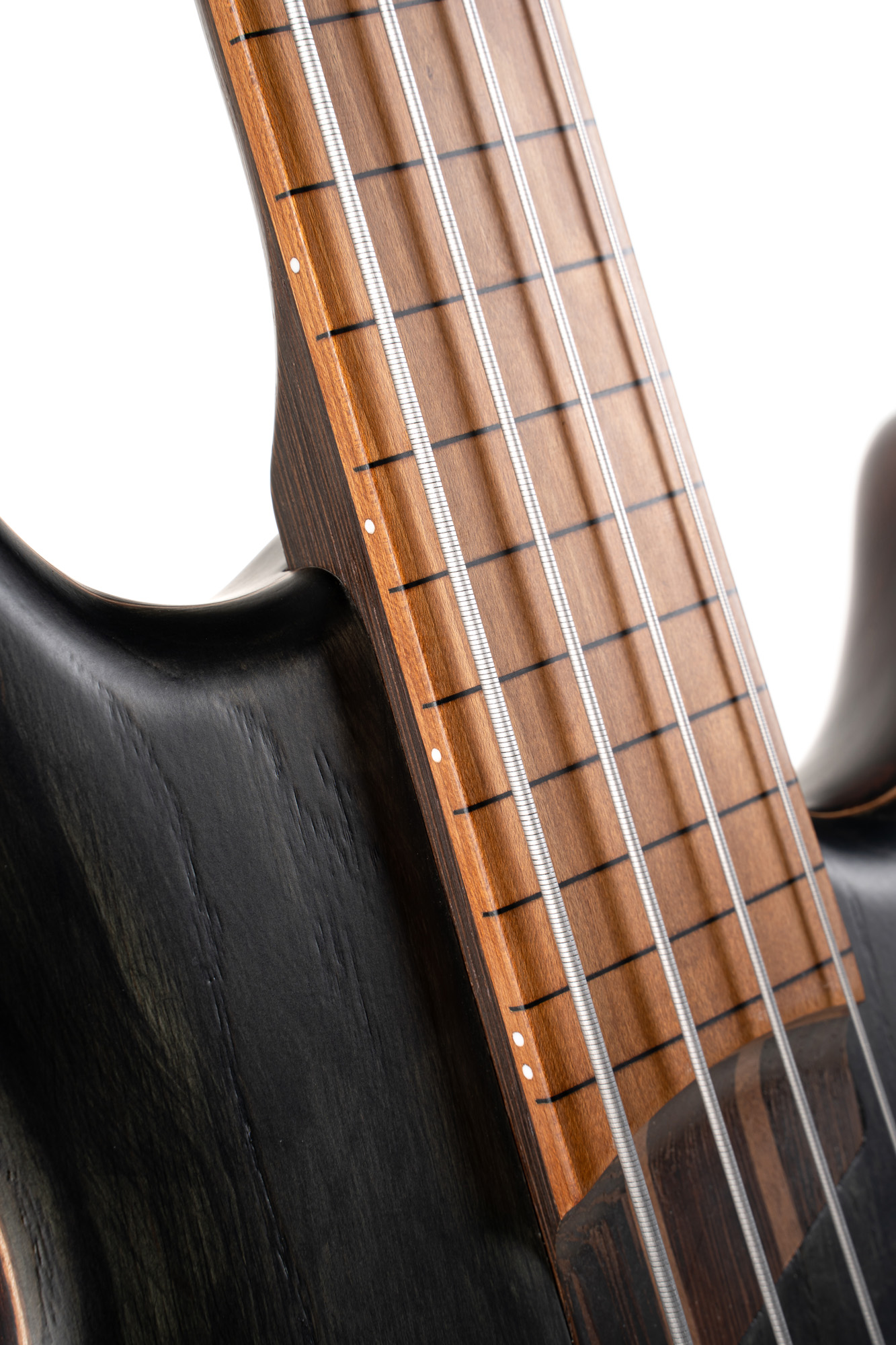 Cort B4 Element Active Bartolini Fretless Mn - Black - Bajo eléctrico de cuerpo sólido - Variation 2