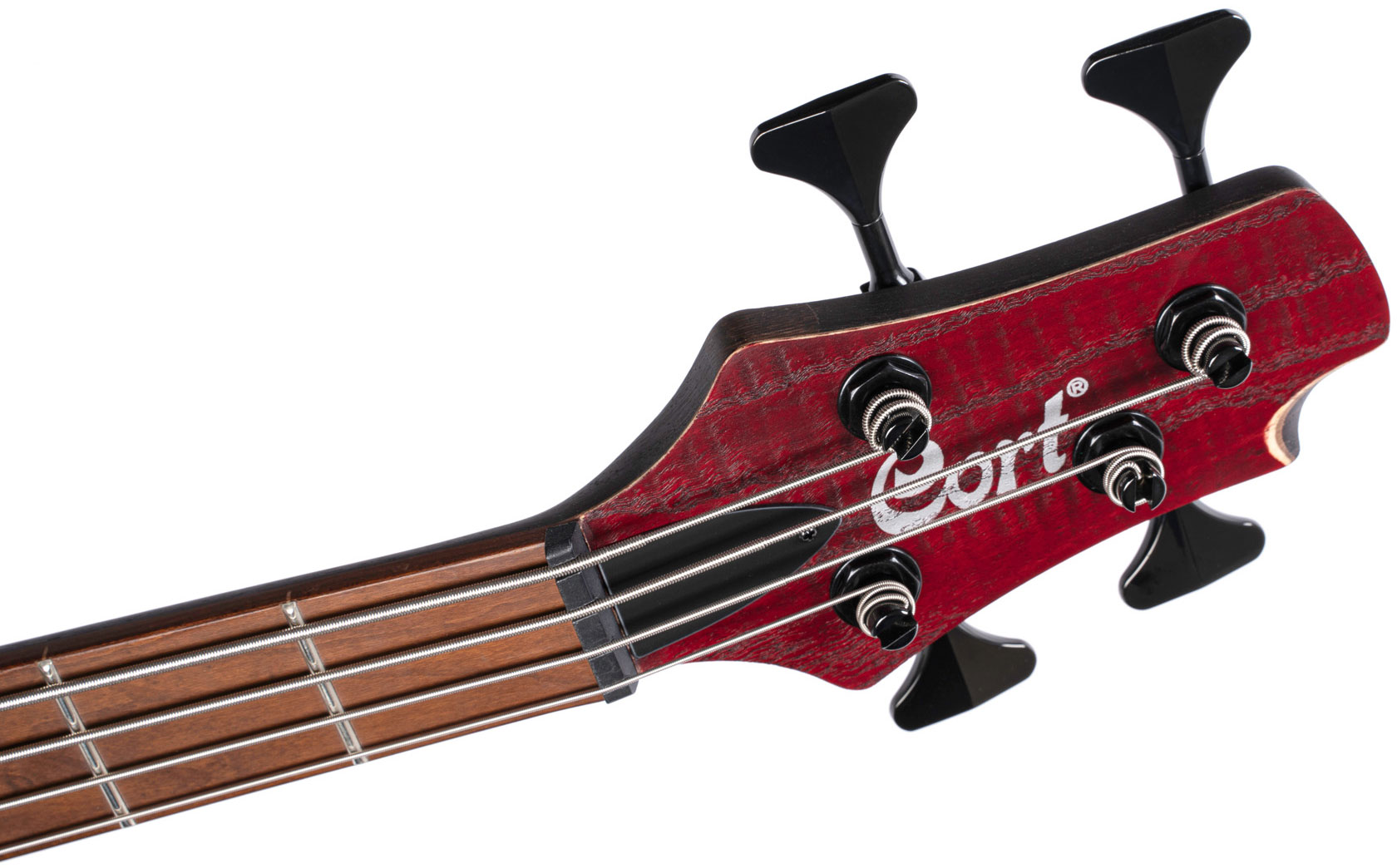 Cort B4 Element Artisan Active Bartolini Mn - Burgundy - Bajo eléctrico de cuerpo sólido - Variation 5