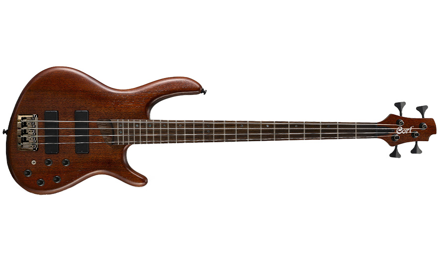 Cort B4 Plus Mh Opm Artisan Active Bartonini Rw - Open Pore Mahogany - Bajo eléctrico de cuerpo sólido - Variation 1