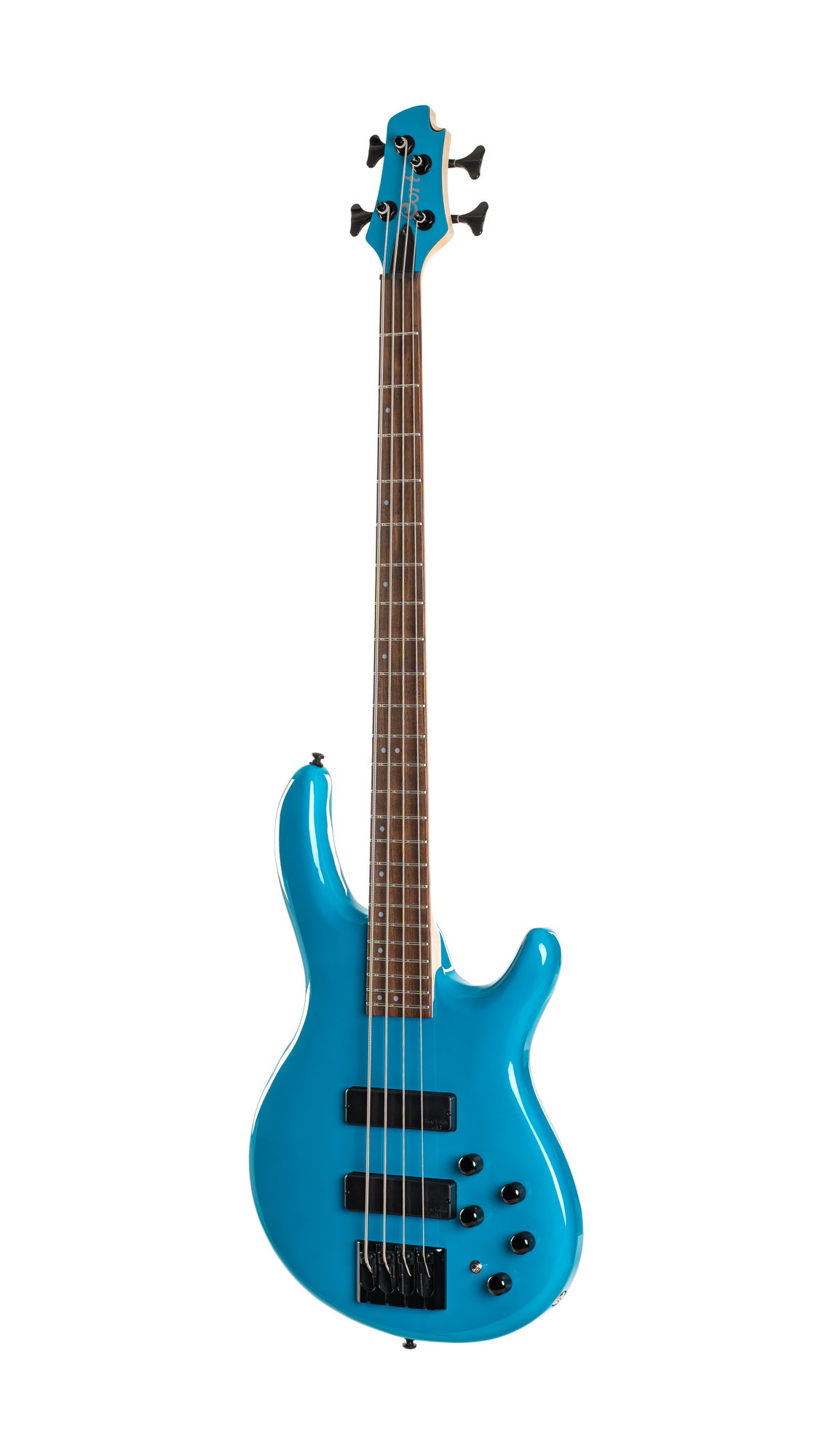 Cort C4 Deluxe Bartolini Jat - Candy Blue - Bajo eléctrico de cuerpo sólido - Variation 1