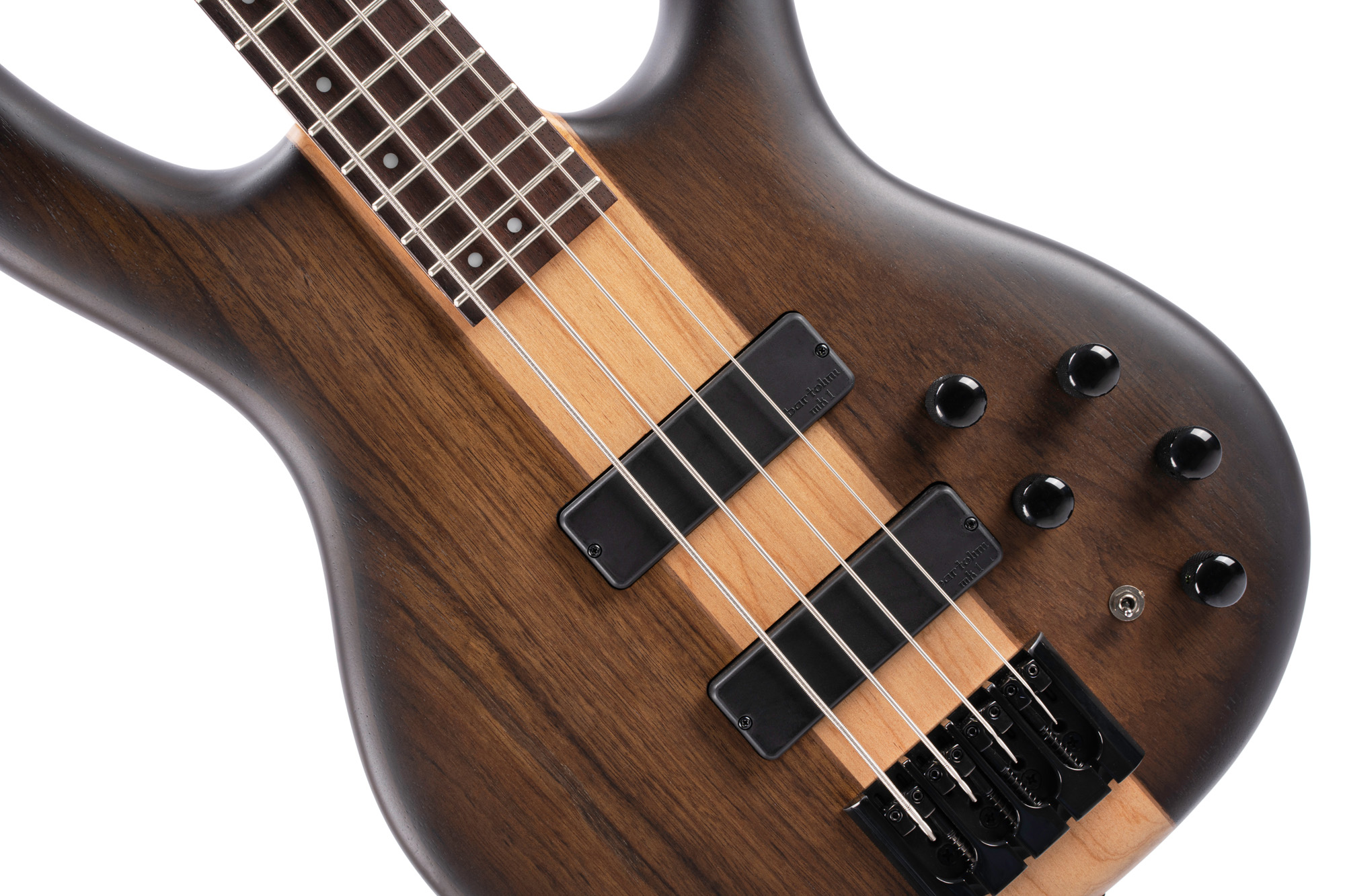 Cort C4 Plus Ovmh Artisan - Antique Brown Burst - Bajo eléctrico de cuerpo sólido - Variation 2