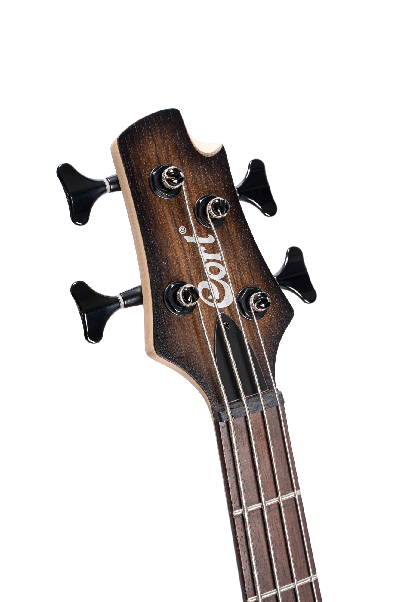 Cort C4 Plus Ovmh Artisan - Antique Brown Burst - Bajo eléctrico de cuerpo sólido - Variation 3