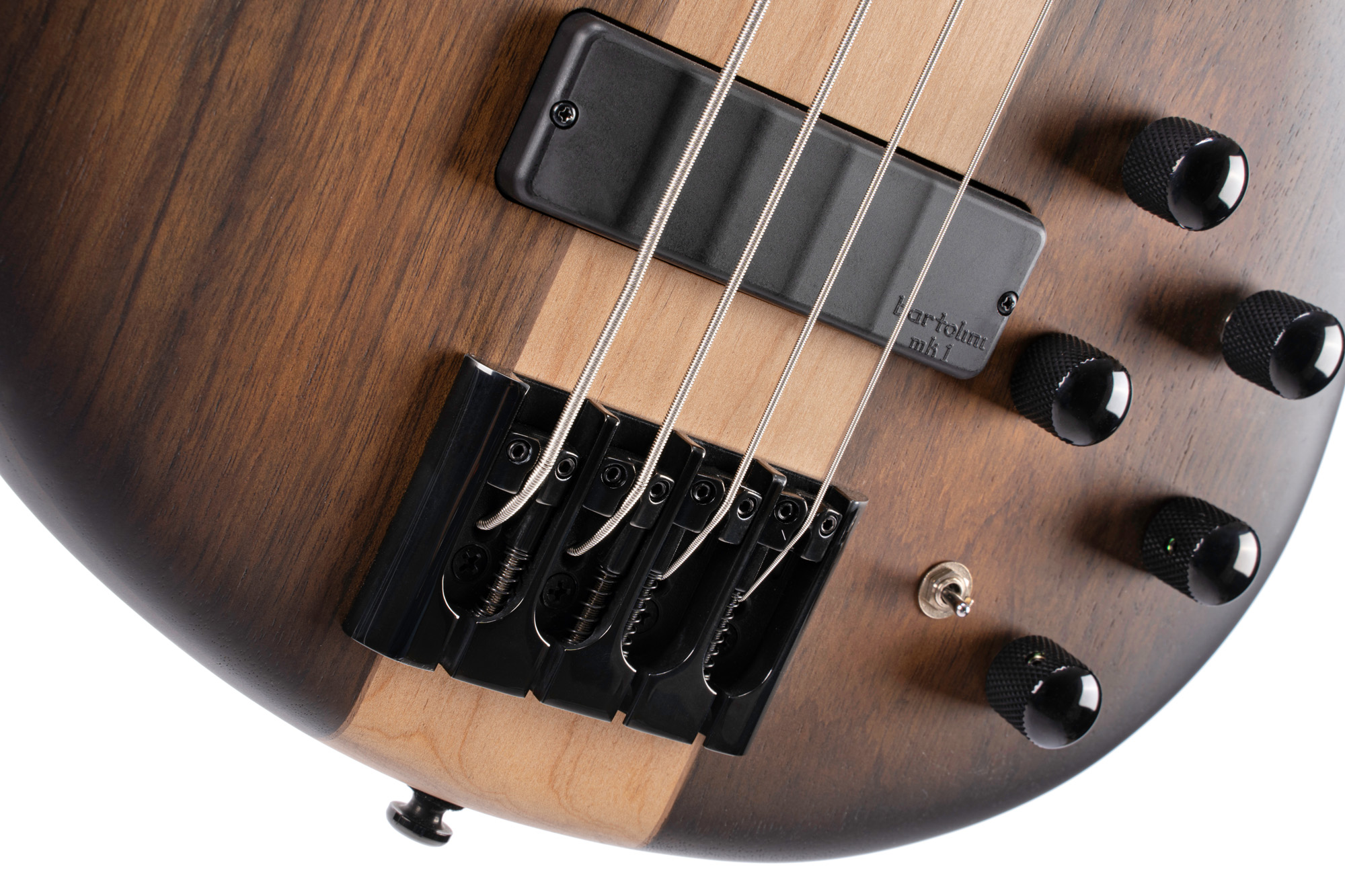 Cort C4 Plus Ovmh Artisan - Antique Brown Burst - Bajo eléctrico de cuerpo sólido - Variation 5