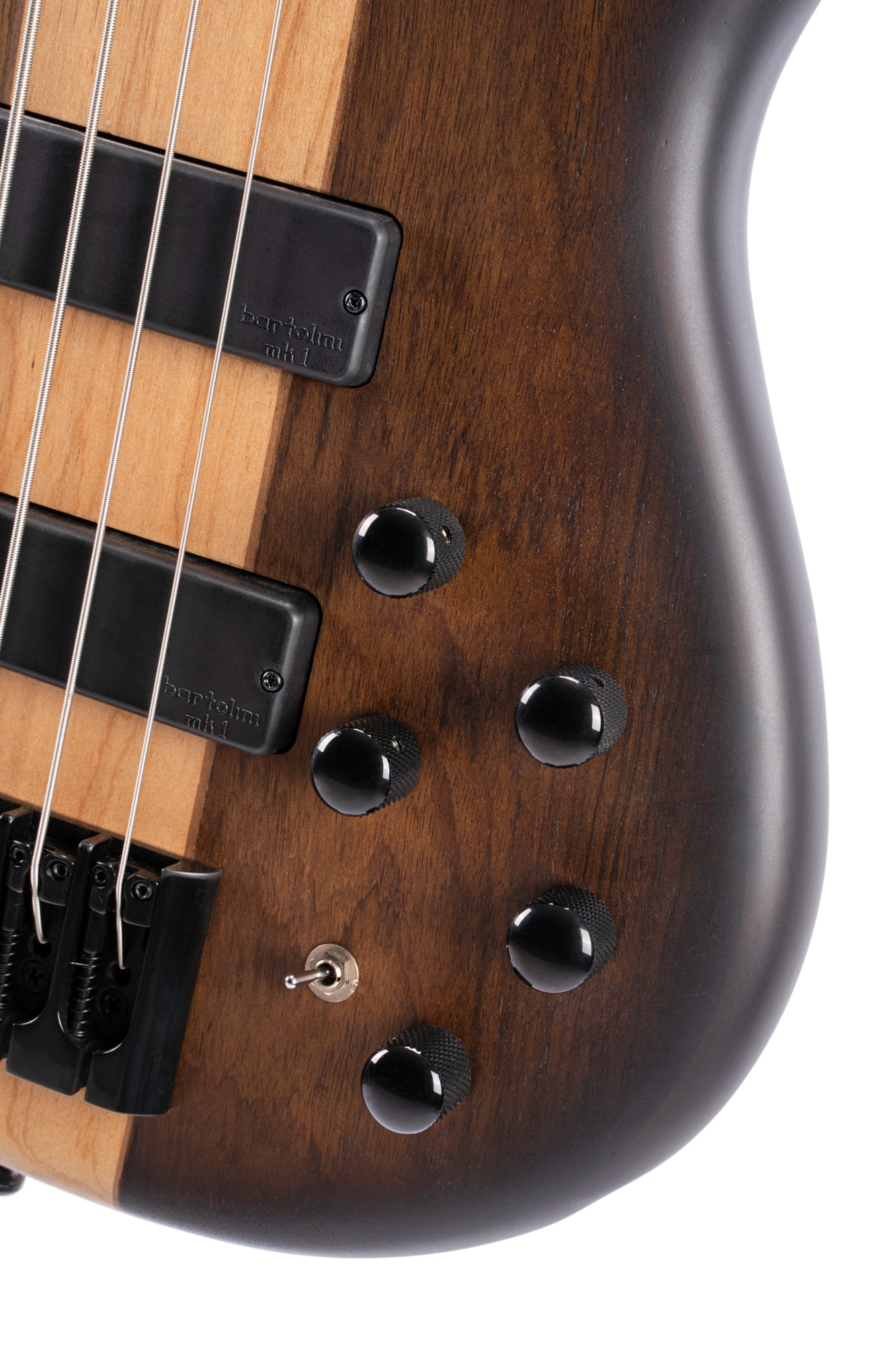 Cort C4 Plus Ovmh Artisan - Antique Brown Burst - Bajo eléctrico de cuerpo sólido - Variation 6