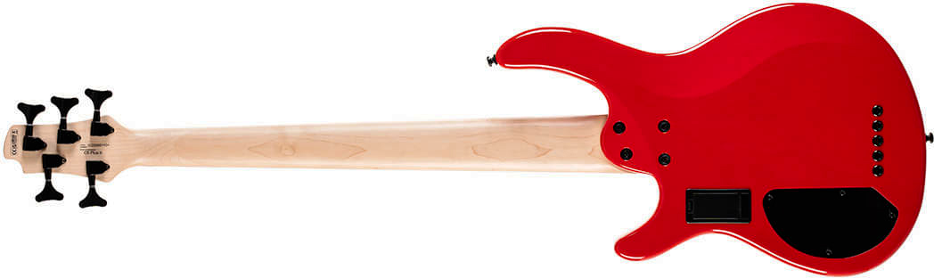 Cort C5 Deluxe Artisan 5c Active Bartolini Jat - Candy Red - Bajo eléctrico de cuerpo sólido - Variation 1