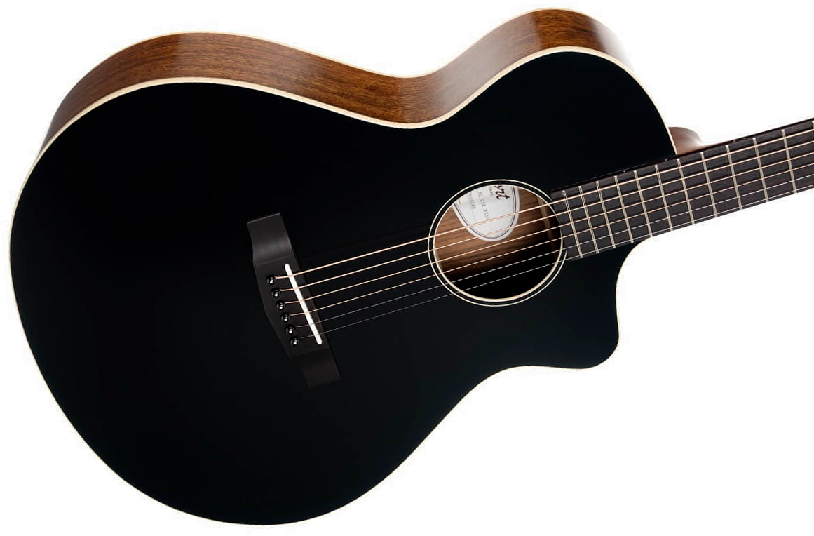 Cort Core-mc Ovangkol Concert Cw Cedre Ovangkol Rw - Black - Guitarra folk - Variation 2