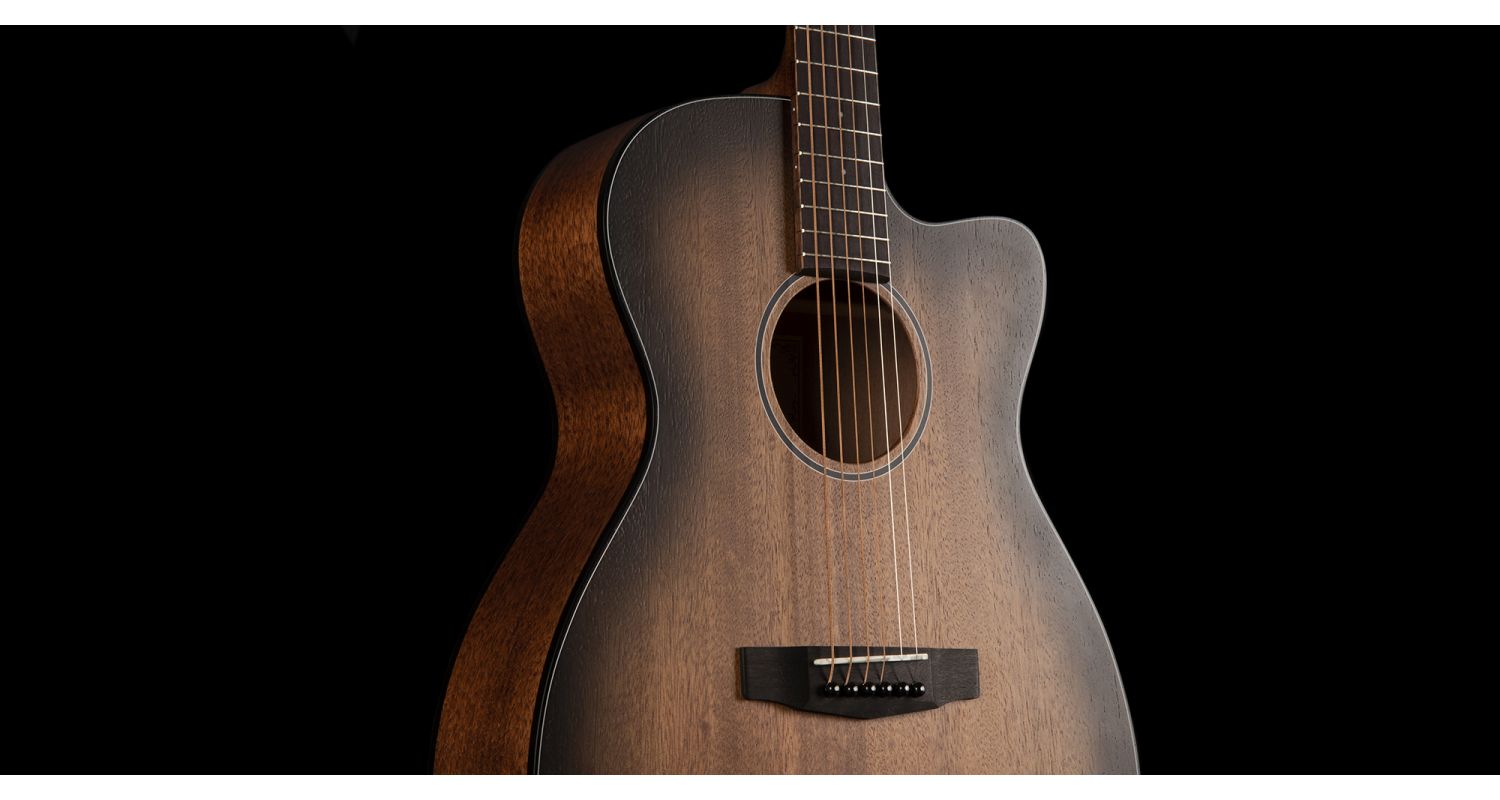 Cort Core Oc Mahogany Om Cw Tout Acajou Ova - Open Pore Black Burst - Guitarra electro acustica - Variation 1