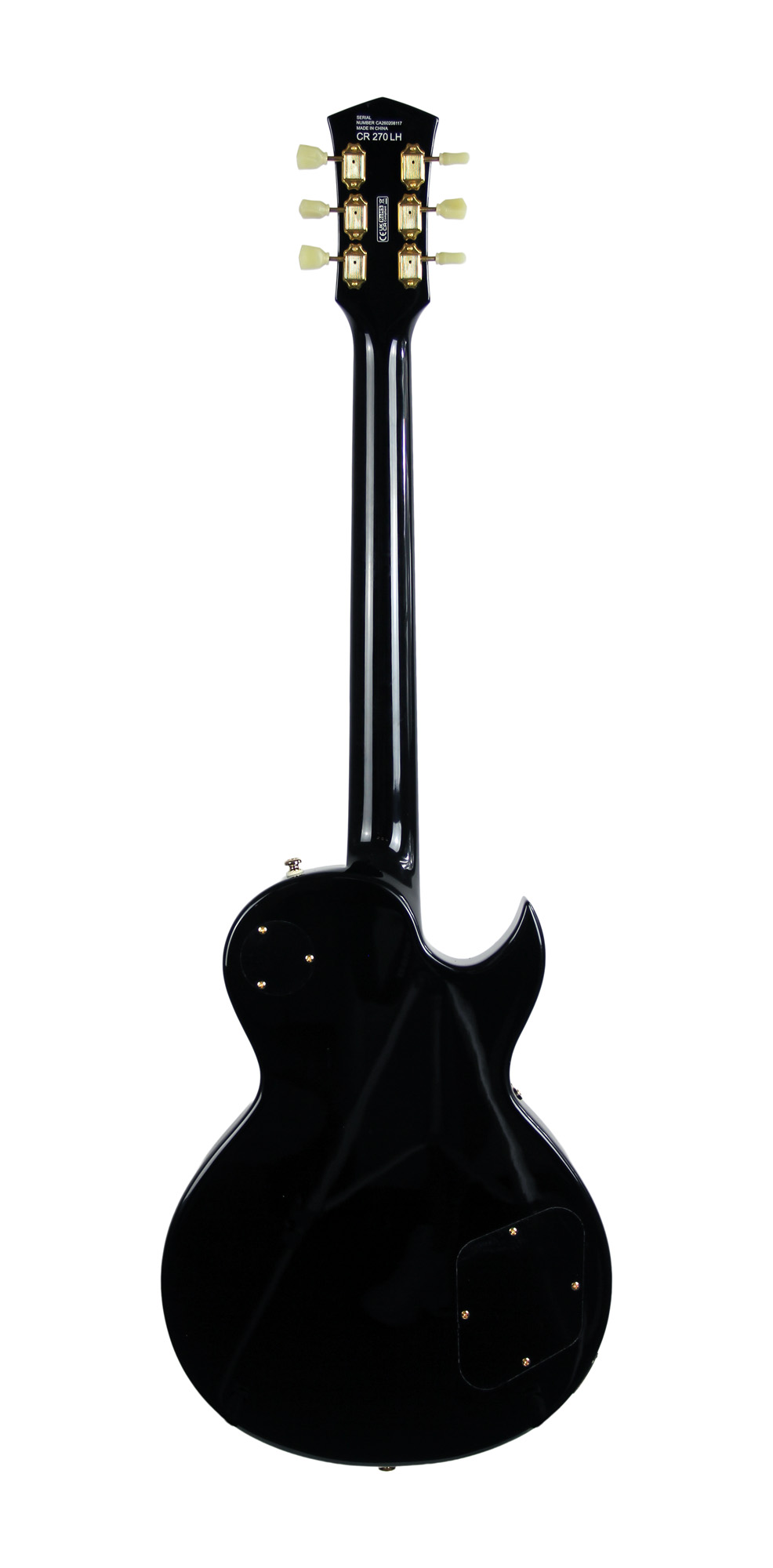 Cort Cr270 Gaucher Ht Hh Mi - Black - Guitarra eléctrica de corte único. - Variation 4