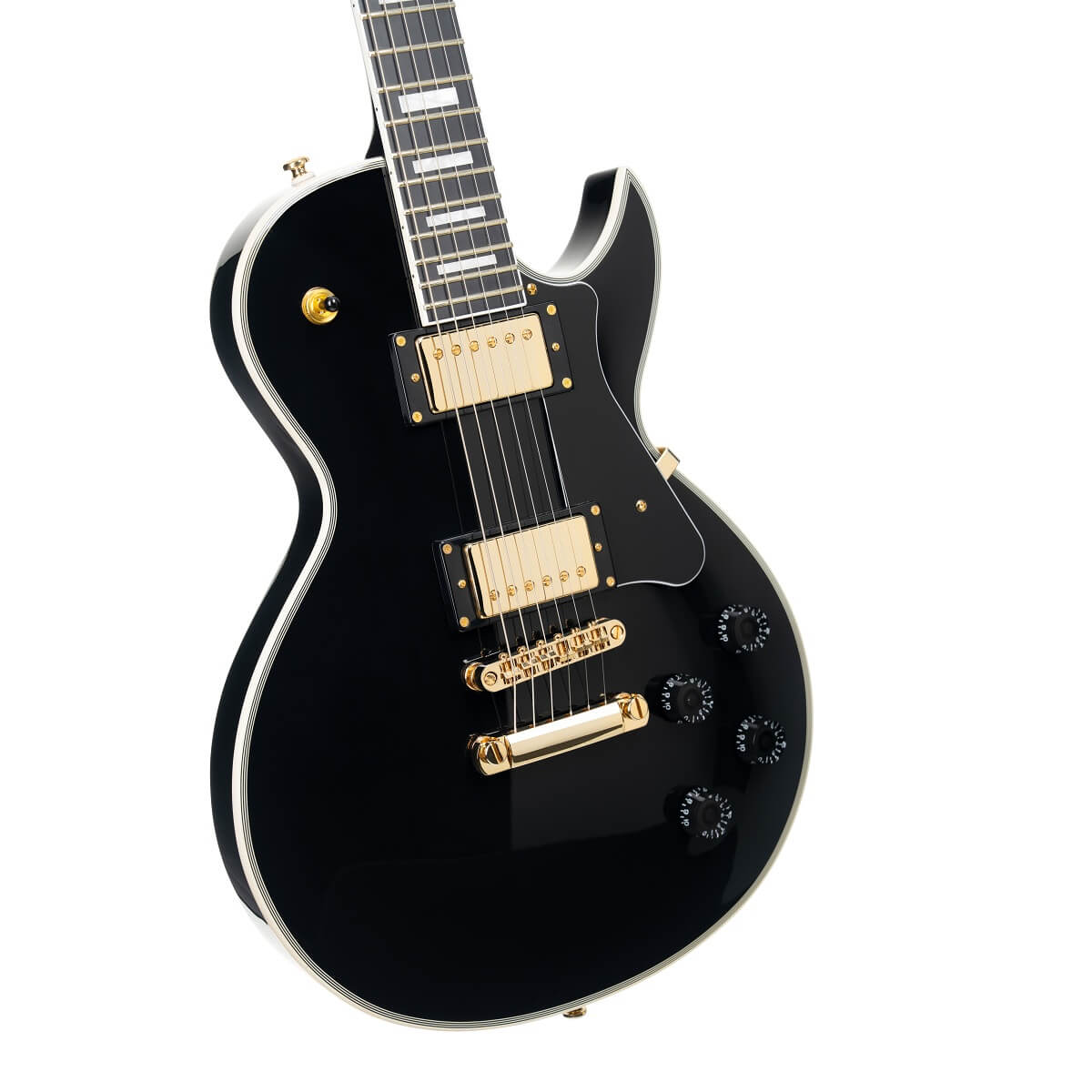 Cort Cr270 Ht Hh Mi - Black - Guitarra eléctrica de corte único. - Variation 5
