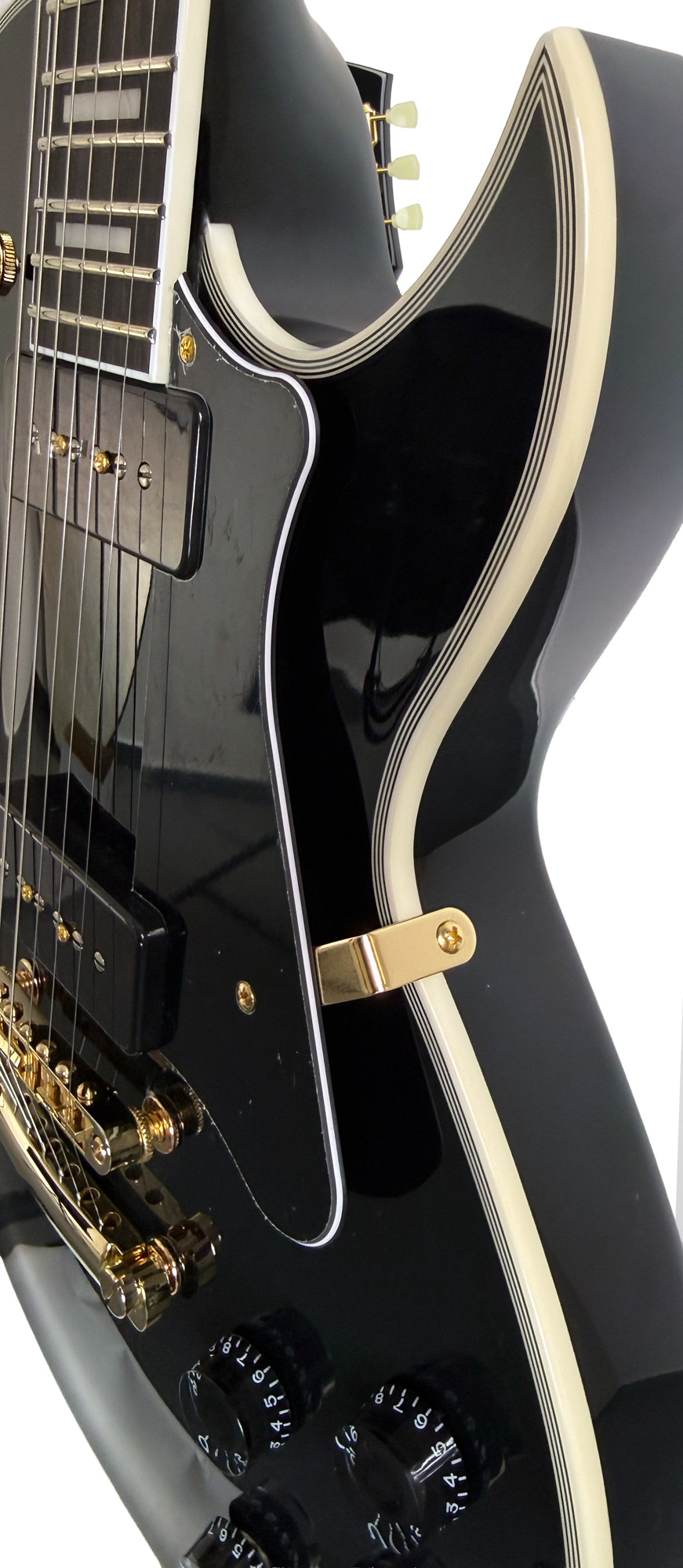 Cort Cr270 Ht P-90 Mi - Black - Guitarra eléctrica de corte único. - Variation 1