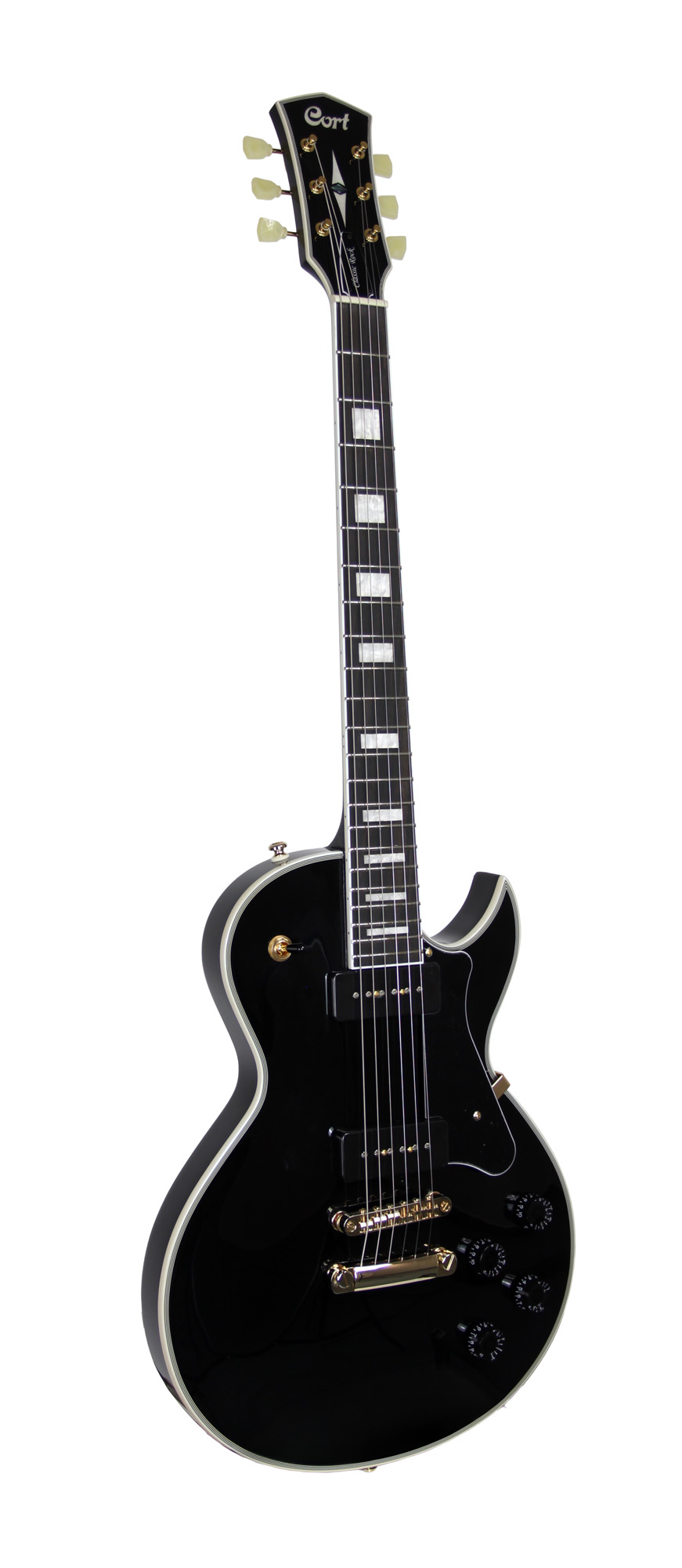 Cort Cr270 Ht P-90 Mi - Black - Guitarra eléctrica de corte único. - Variation 3