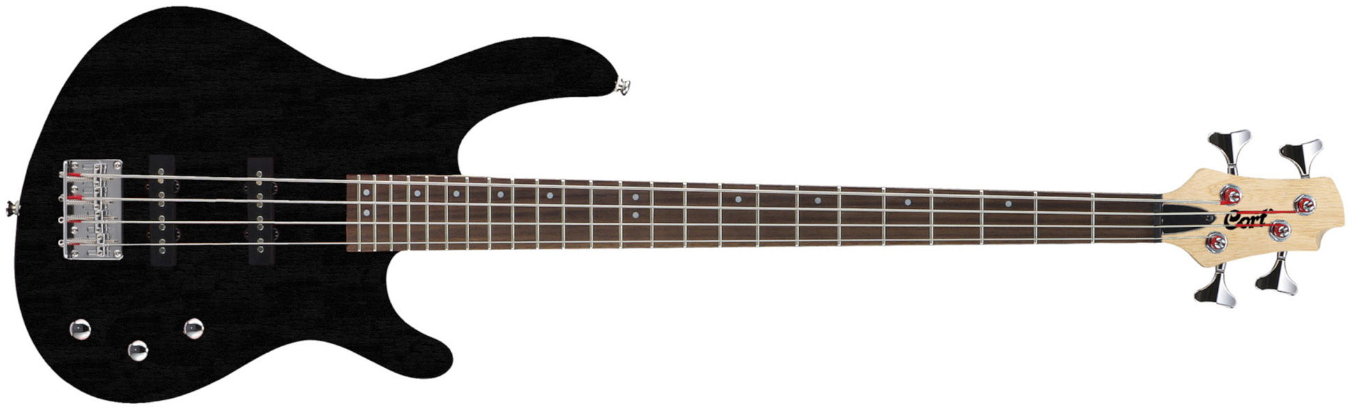 Cort Action Bass Junior Opb - Black - Bajo eléctrico de cuerpo sólido - Main picture
