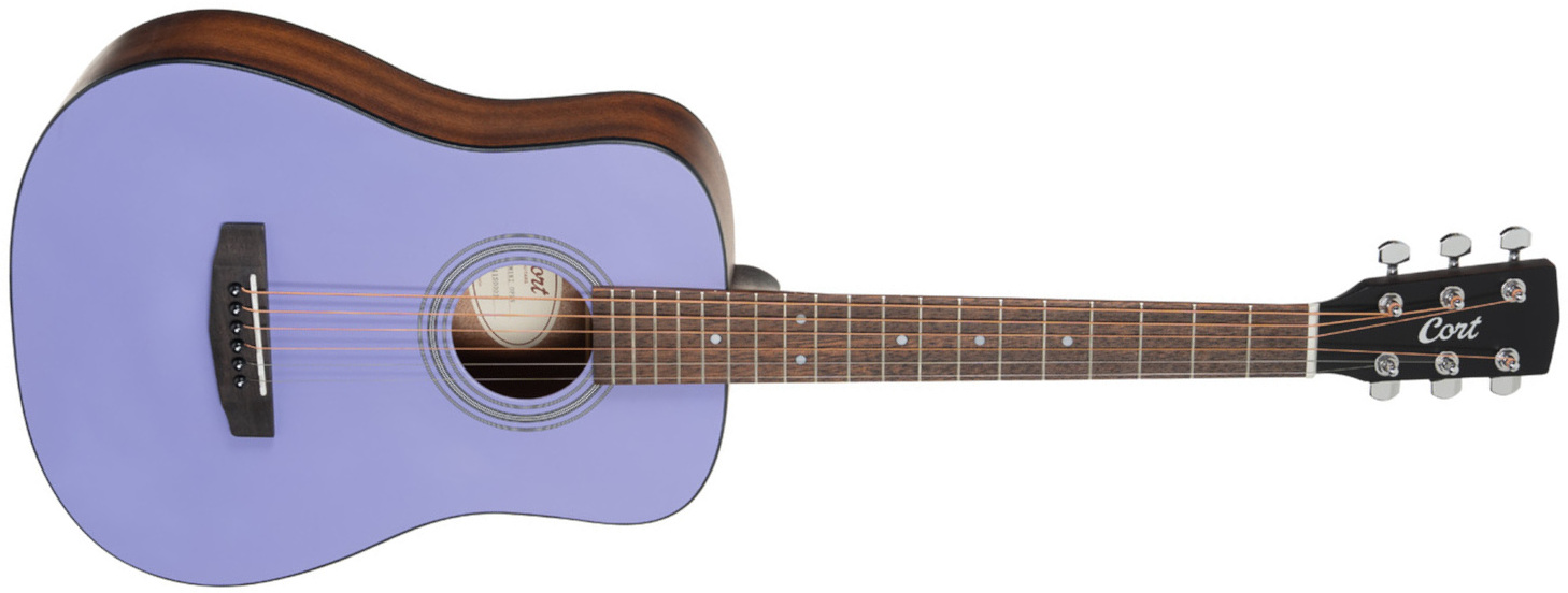 Cort Ad Mini Op Epicea Acajou Mer - Lavender - Guitarra folk - Main picture