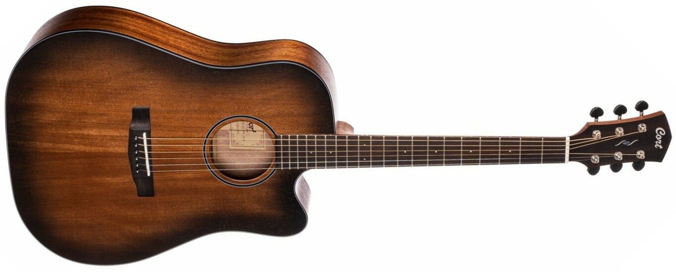 Cort Core-dc Electro Acajou Ov - Black Burst - Guitarra folk - Main picture
