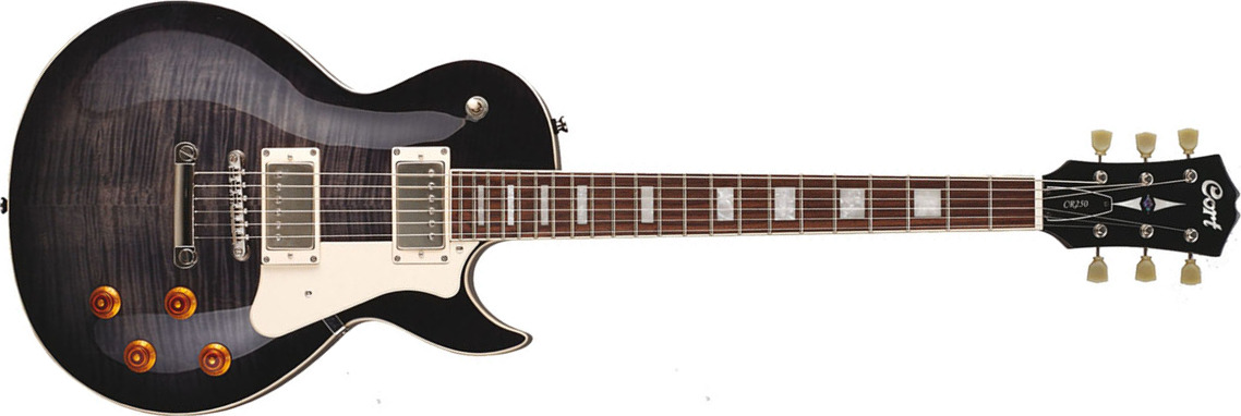Cort Cr250 Tbk Classic Rock Hh Ht Jat - Trans Black - Guitarra eléctrica de corte único. - Main picture