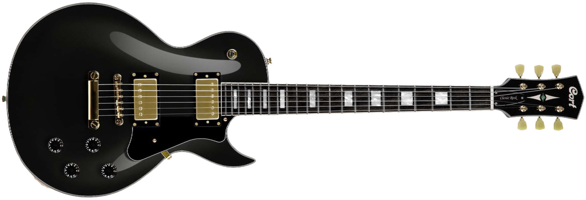 Cort Cr270 Ht Hh Mi - Black - Guitarra eléctrica de corte único. - Main picture