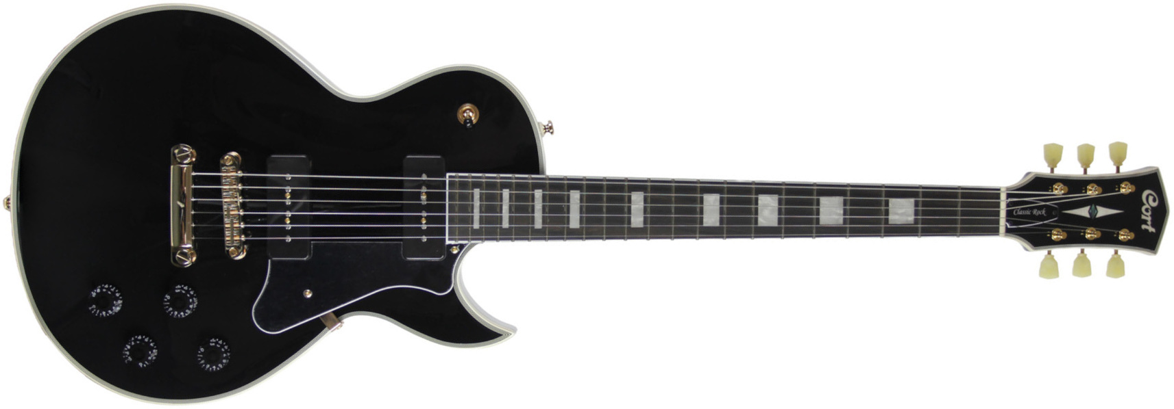 Cort Cr270 Ht P-90 Mi - Black - Guitarra eléctrica de corte único. - Main picture