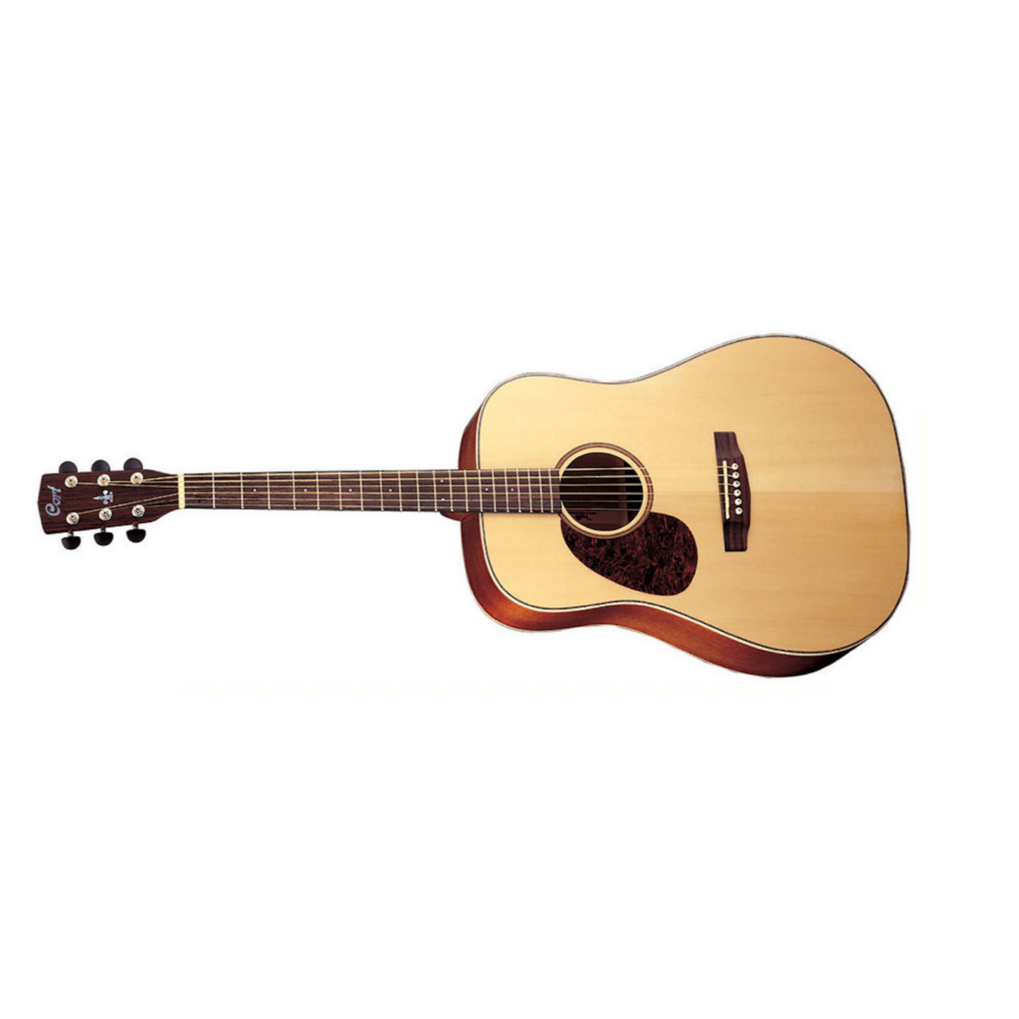 Cort Earth 100 Lh Dreadnought Gaucher Epicea Acajou Ova - Natural Satin - Guitarra acústica & electro - Main picture