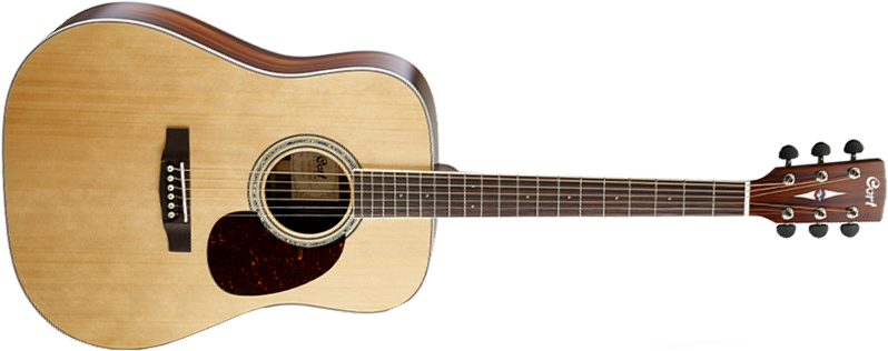 Cort Earth 100md Nat Dreadnought Epicea Palissandre - Natural - Guitarra acústica & electro - Main picture