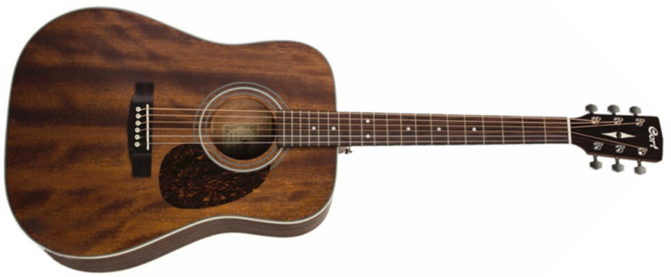 Cort Earth 70 Mh Dreadnought Tout Acajou Ova - Natural Open Pore - Guitarra acústica & electro - Main picture