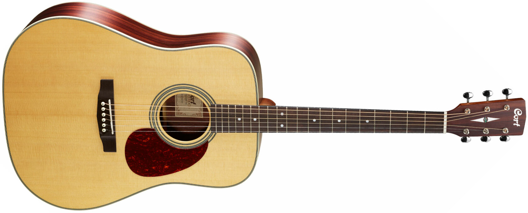 Cort Earth 80 Dreadnought Epicea Evorose Ova - Natural Satin - Guitarra acústica & electro - Main picture