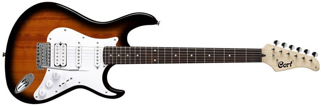 Cort G110 2ts Hss Trem - 2 Tone Sunburst - Guitarra eléctrica con forma de str. - Main picture