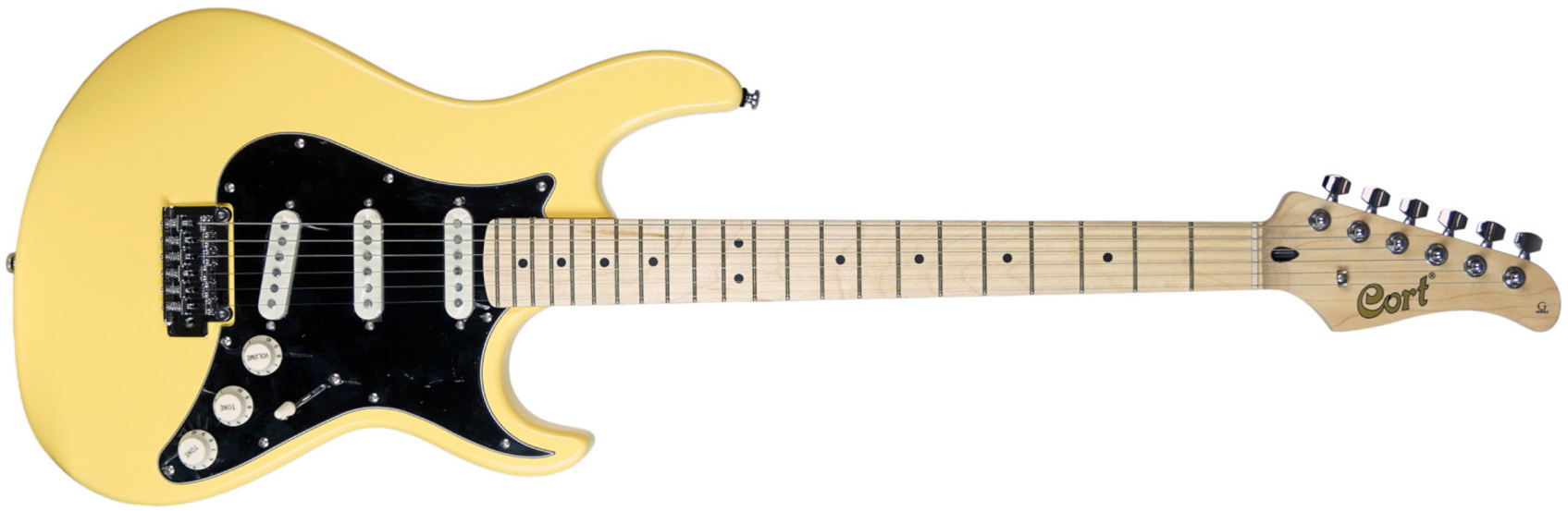Cort G250 Tab 3s Trem Mn - Vintage White - Guitarra eléctrica con forma de str. - Main picture