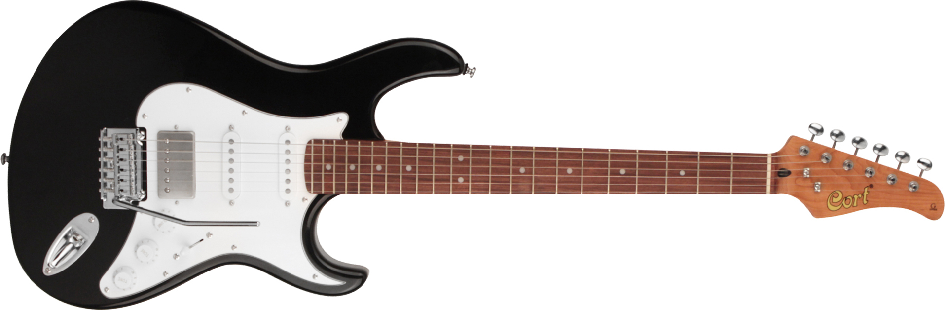 Cort G260cs Hss Trem Pau - Black - Guitarra eléctrica con forma de str. - Main picture