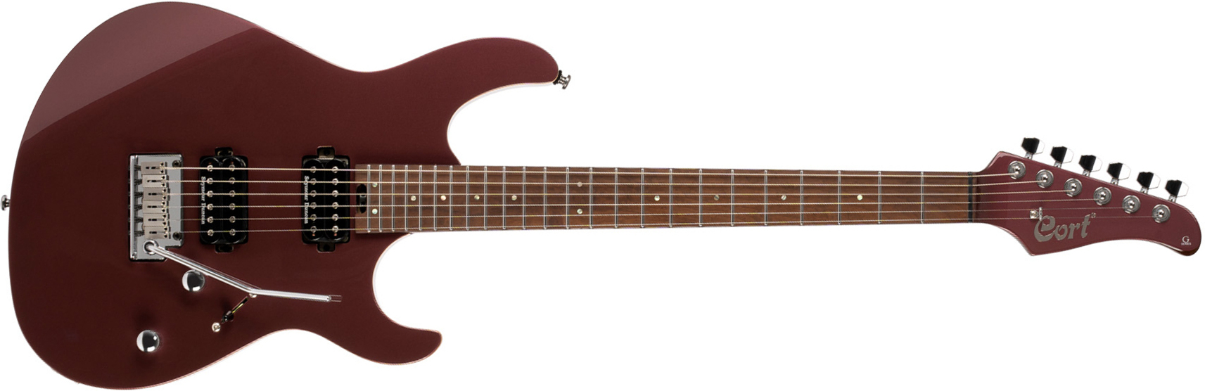 Cort G300 Pro Hh Trem Mn - Vivid Burgundy - Guitarra eléctrica con forma de str. - Main picture