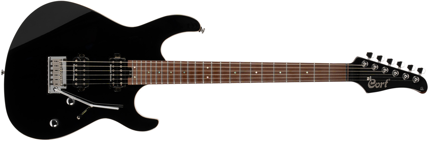 Cort G300 Pro Hh Trem Mn - Black - Guitarra eléctrica con forma de str. - Main picture