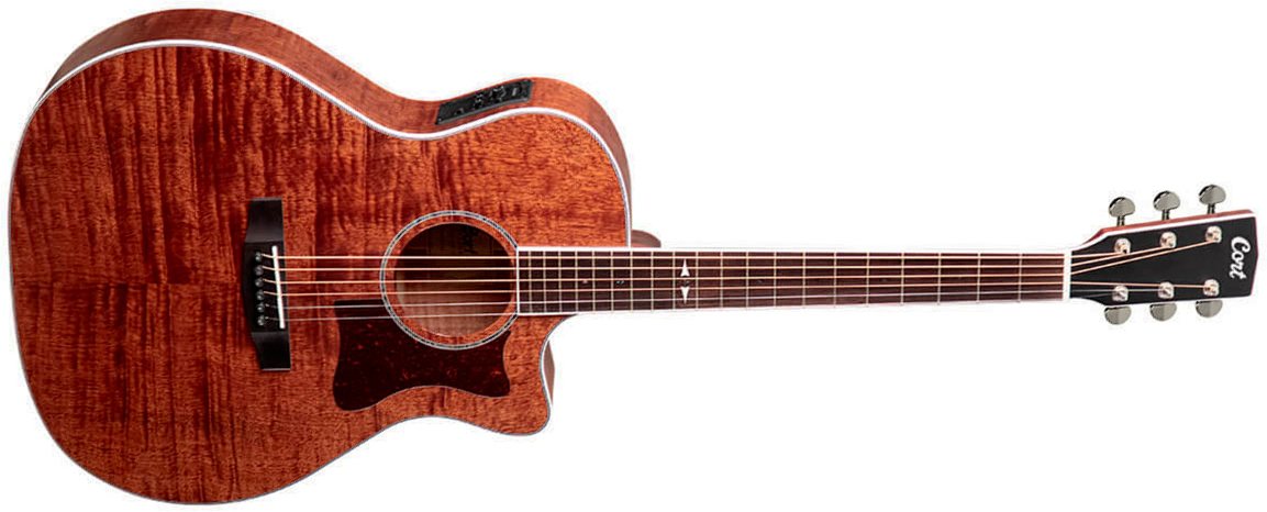 Cort Ga5f-fmh Grand Regal Auditorium Cw Tout Acajou Ova - Natural Open Pore - Guitarra folk - Main picture