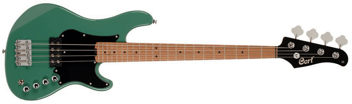 Cort Gb Short Scale Bass Shsc Active Mn - Forest Green - Bajo eléctrico de cuerpo sólido - Main picture